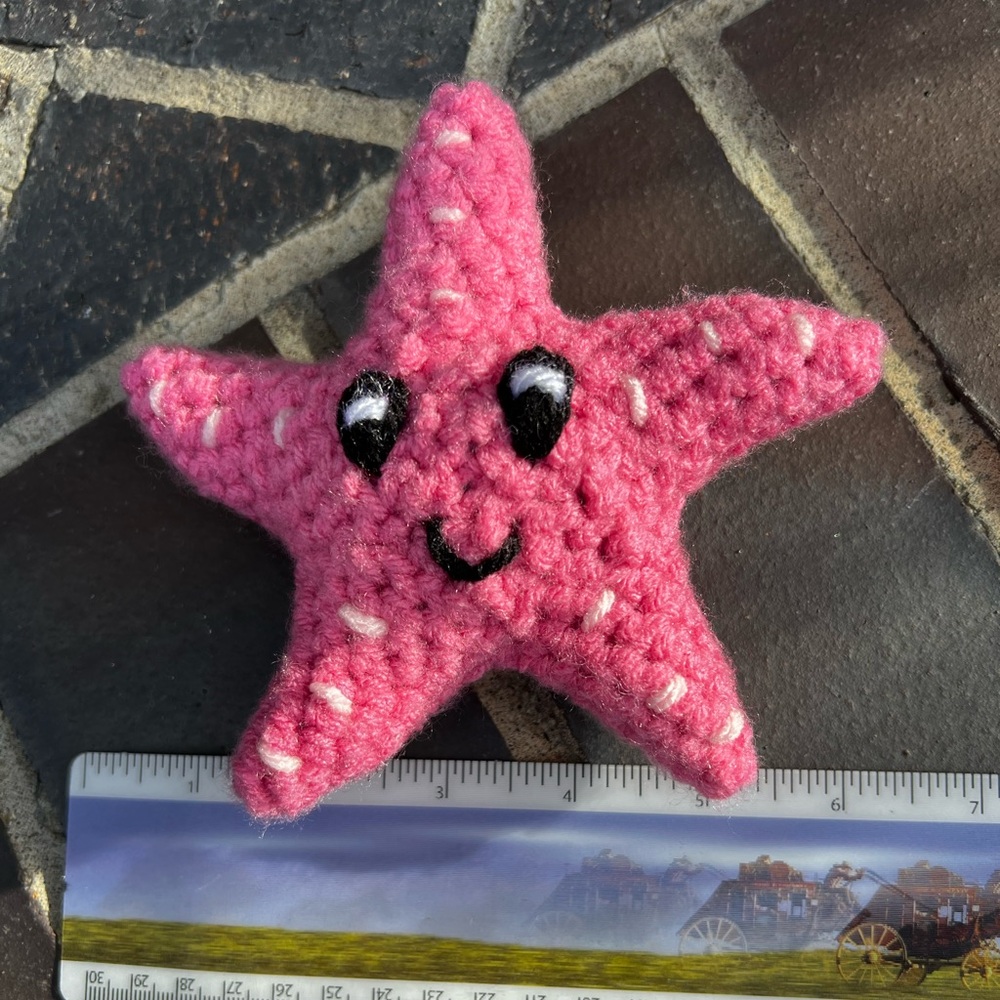 Hand Crocheted Happy Little Starfish Because You’re a Star! - Picture 4 of 6